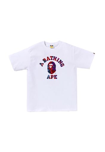 BAPE Color Camo Crazy College Tee White