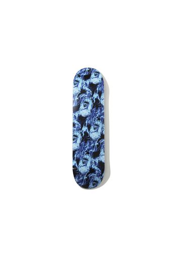 BAPE Flame Wide Ape Head Skateboard Deck Blue