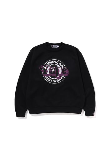 BAPE Double Knit Bape Sta Relaxed Fit Crewneck Black