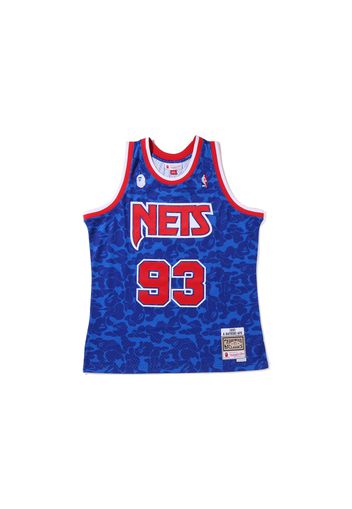 BAPE x Mitchell & Ness New Jersey Nets Jersey Blue