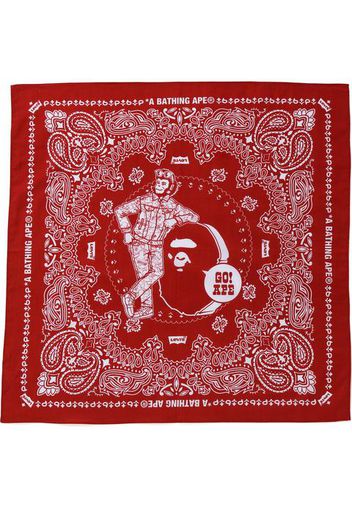 BAPE x Levi's Bandana Red