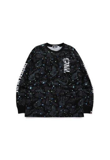 BAPE Space Camo Tiger L/S Tee Black