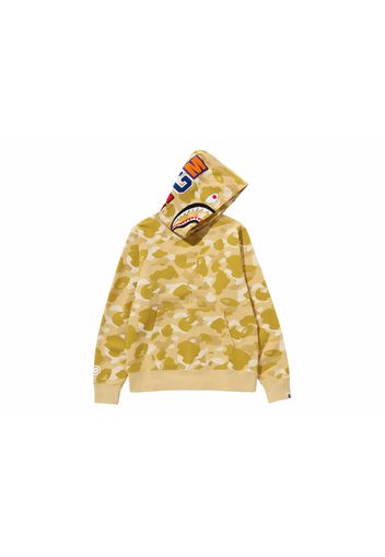 BAPE Color Camo Shark Pullover Hoodie Yellow