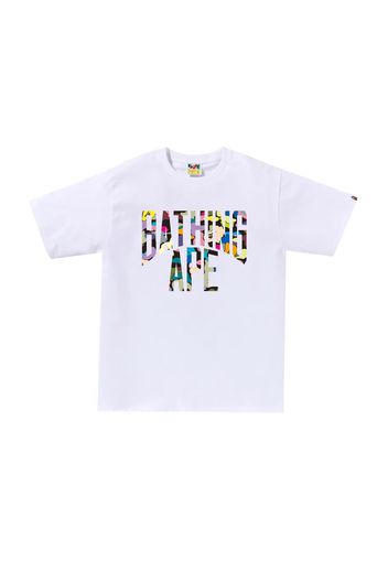 BAPE Multi Camo NYC Logo Tee White/Multicolor