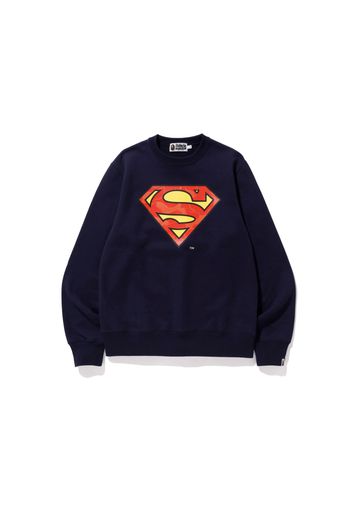 BAPE x DC Superman Crewneck Navy