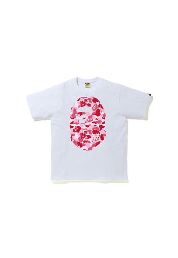 BAPE ABC Camo Big Ape Head Tee White/Pink