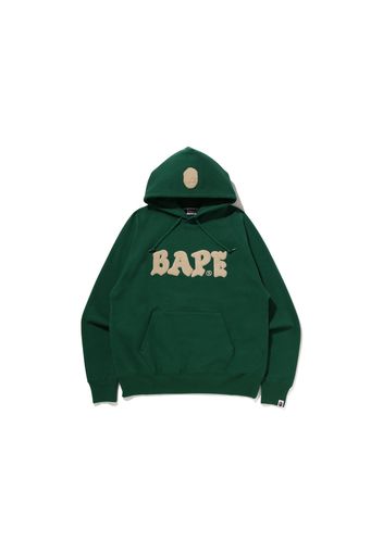 BAPE Logo Relaxed Fit Pullover Hoodie (FW22) Green