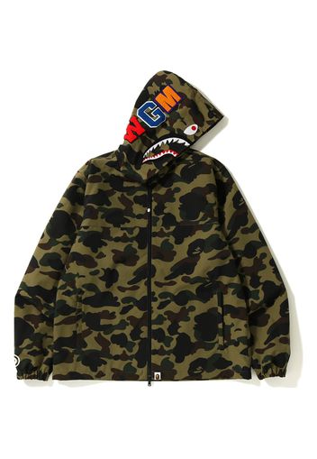 BAPE 1st Camo Shark Hoodie Jacket Green