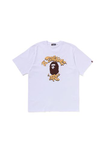 BAPE Graffiti College Tee White