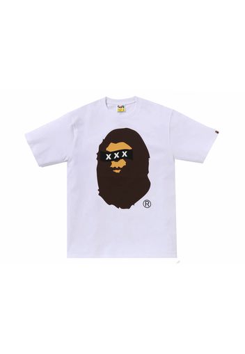 BAPE x God Selection XXX Ape Head Tee White