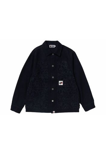 BAPE Line Camo Patch Work Jacket Indigo