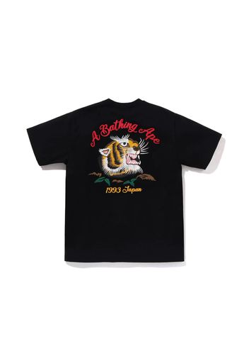 BAPE Embroidery Style Souvenir Logo Tee Black