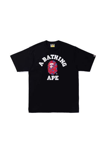 BAPE Stroke Camo College Tee Black/Red