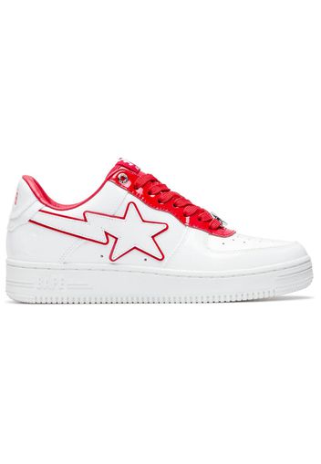 A Bathing Ape Bape Sta Patent Leather White Red