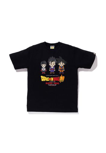 BAPE x Dragon Ball Super Pan & Son Gohan & Son Goku Baby Milo Japan Exclusive Tee Black