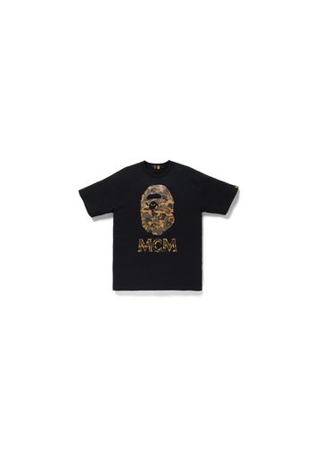 BAPE x MCM Camo Ape Head Tee Black