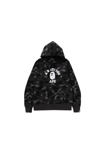 BAPE Color Camo College Pullover Hoodie Black