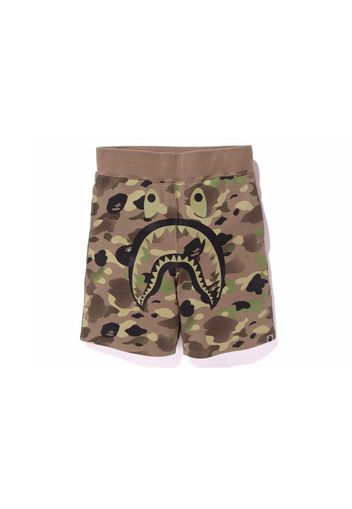 BAPE Bape X Undefeated Camo Shark Sweat Shorts Green