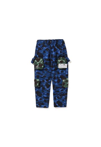 BAPE x Undefeated Camo Multi Pouch Pocket Pants Navy