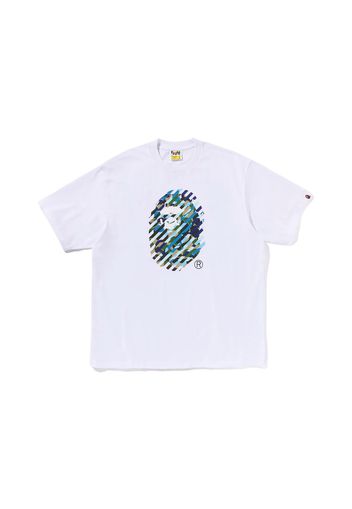 BAPE ABC Camo Illusion Ape Head Tee White