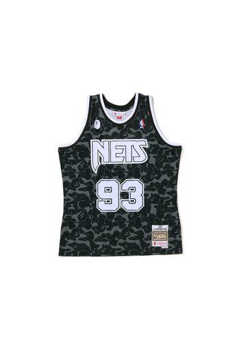 BAPE x Mitchell & Ness New Jersey Nets Jersey Black