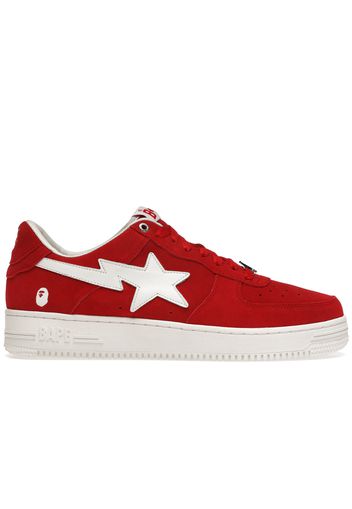 A Bathing Ape Bape Sta Low Red Suede