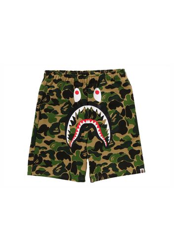 BAPE ABC Camo Shark Sweat Shorts Green