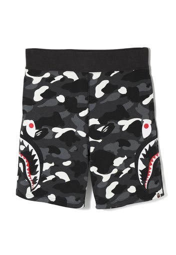 BAPE City Camo Side Shark Sweat Shorts Black