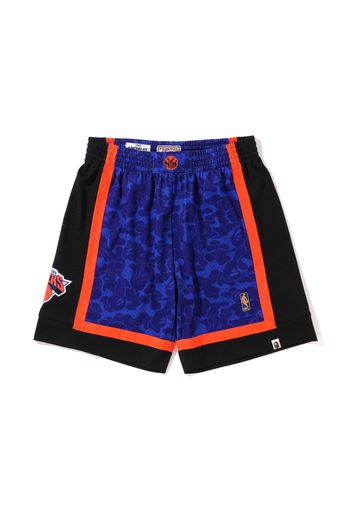 BAPE x Mitchell & Ness New York Knicks Shorts Blue