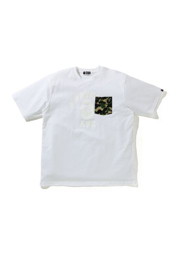 BAPE ABC Camo College Relaxed Fit Pocket Tee White