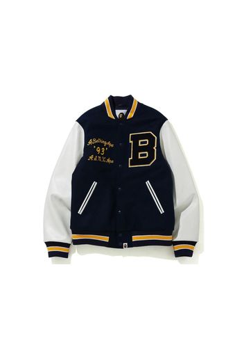 BAPE Varsity Jacket Navy