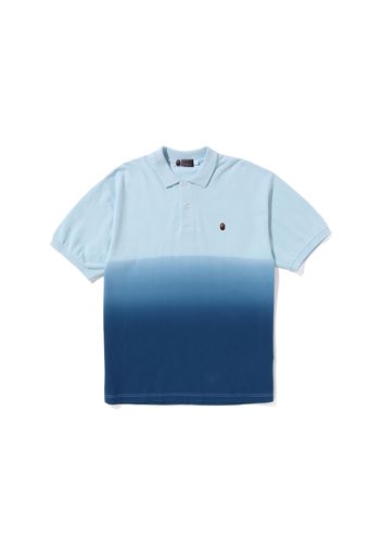 BAPE Ape Head One Point Gradation Relaxed Fit Polo Blue