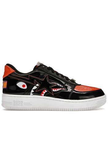 A Bathing Ape Bape Sta Low Mad Shark Black Orange