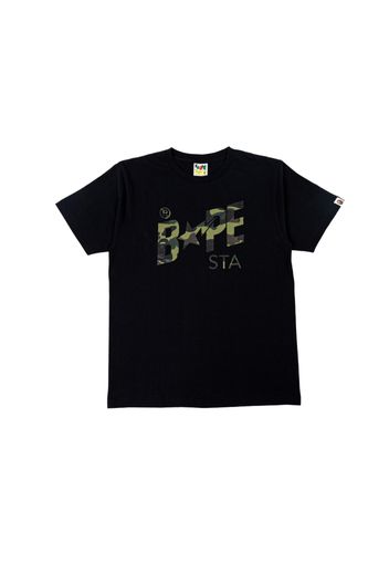 BAPE A Bathing Ape 1st Camo BAPE STA Logo Tee Black/Green