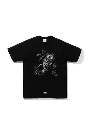 BAPE x Marvel Comics Rocket Raccoon T-Shirt Black