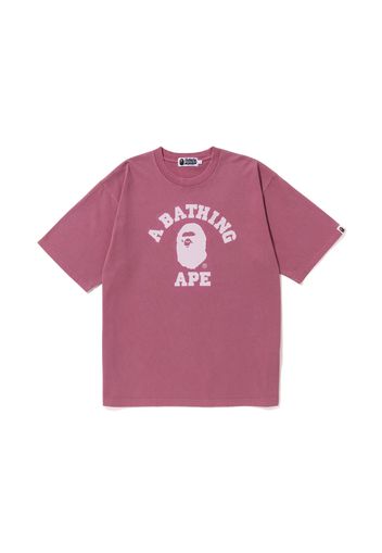 BAPE Pigment Dyed College Relaxed Fit Tee Purple