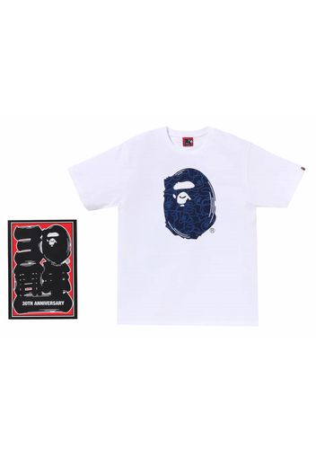 BAPE 30th Anniversary I Tee White/Navy