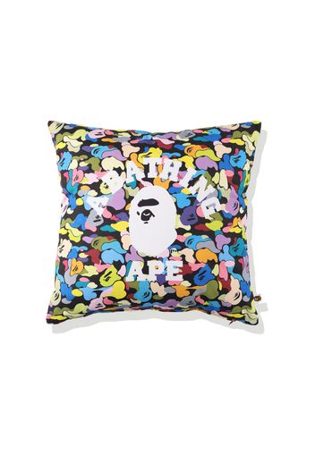 BAPE Multi Camo College Square Cushion Black