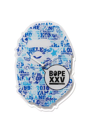 BAPE XXV Ape Head Clock Blue