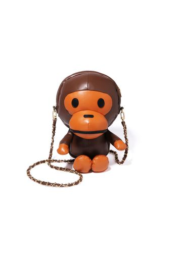 BAPE Baby Milo Plush Doll Chain Shoulder Bag Brown