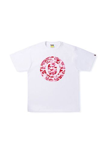 BAPE ABC Camo Single Color Busy Works Tee White Pink