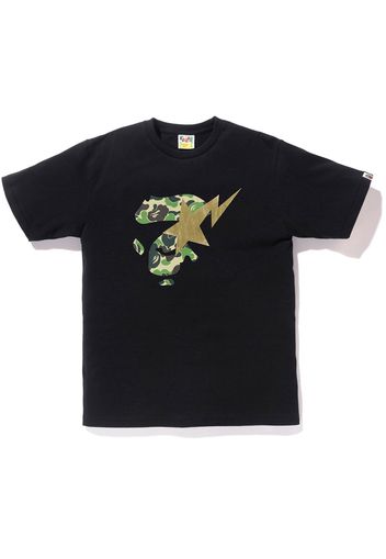 BAPE ABC Ape Face on Bapesta Tee Black/Green