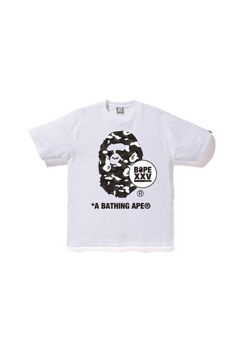 BAPE Store DSMG XXV Ape Head Tee White