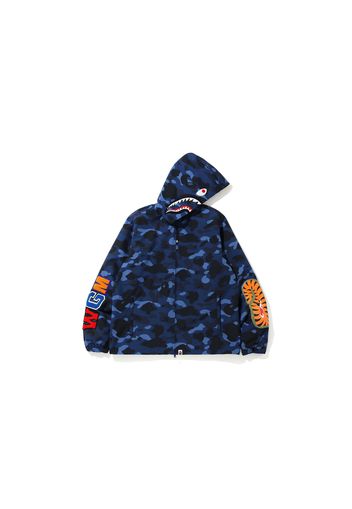 BAPE Color Camo WGM Shark Hoodie Jacket Blue