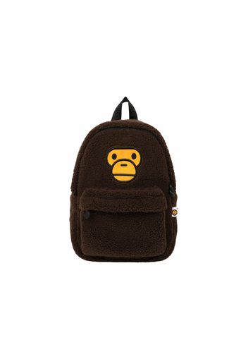 BAPE Baby Milo Fur Backpack Brown