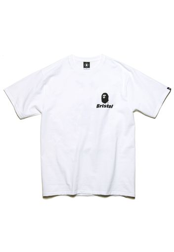 BAPE x F.C.R.B. Back Emblem Tee White