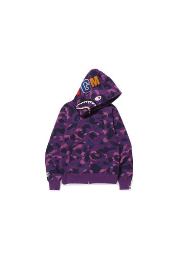 BAPE Color Camo Shark Full Zip Hoodie (FW21) Purple