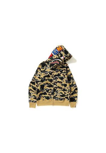 BAPE Sta Camo Shark Full Zip Hoodie Yellow