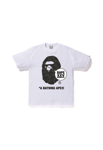 BAPE Bapexclusive Aoyama XXV Ape Head Tee White