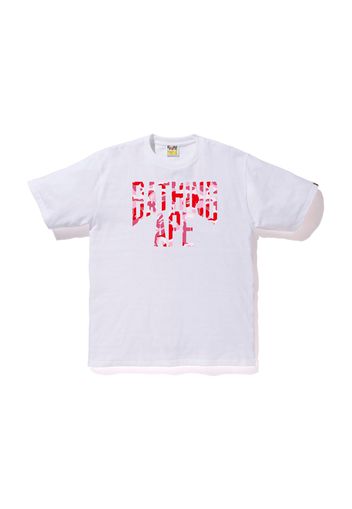 BAPE ABC Camo NYC Logo Tee White Pink